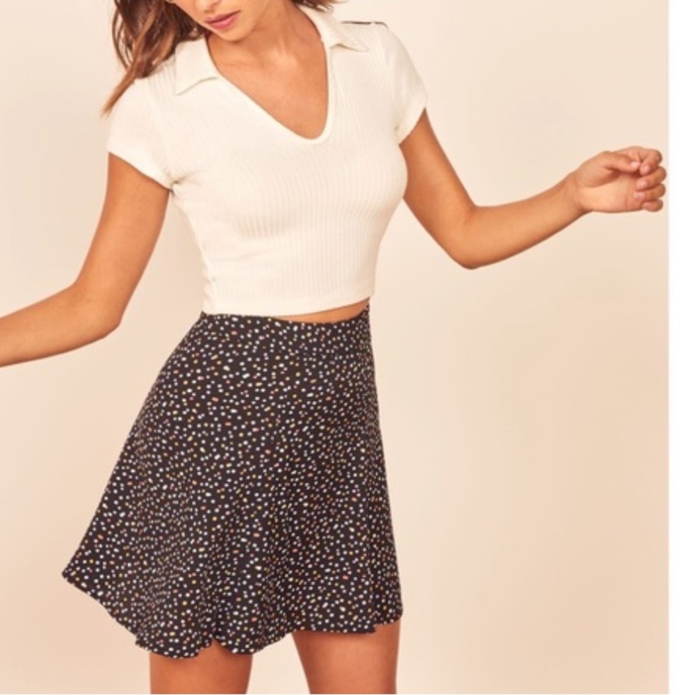 Excellent condition Reformation flounce skirt